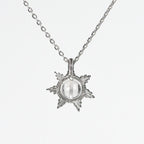 Olivenorma Natural Stone Sun Moon Pendant Necklace