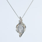 Olivenorma "Energy Generator" Wrapped Natural Crystal Pendant Necklace