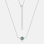 Olivenorma Natural Moss Agate Opal Pendant Necklace