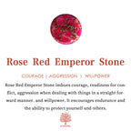 Olivenorma Emperor Stone Beads Crystal Cluster Drop Pendant Necklace