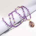 Olivenorma Stone Beads Tree Of Life Drop Pendant Necklace