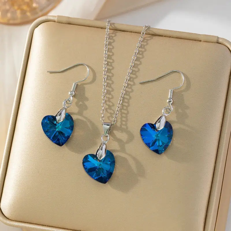 Captivating Blue Elegance Jewelry Set