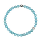 Olivenorma Boho Cat's Eye Stone Choker Beaded Necklace