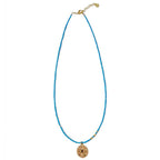 Olivenorma Evil Eye Charm Turquoise Beaded Necklace