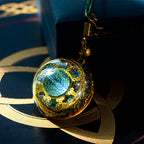 Olivenorma Aquamarine Energy Orgone Necklace