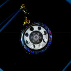 Olivenorma Metatron's Cube Energy Moon Phase Orgone Necklace
