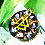 Olivenorma Black Tourmaline Nacre Hematite Orgone Necklace