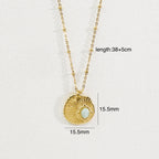 Olivenorma Natural Stone Eight-pointed Star Pendant Necklace