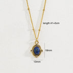 Olivenorma Natural Stone Eight-pointed Star Pendant Necklace