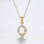Olivenorma Opal Charm 925 Sterling Silver Necklace