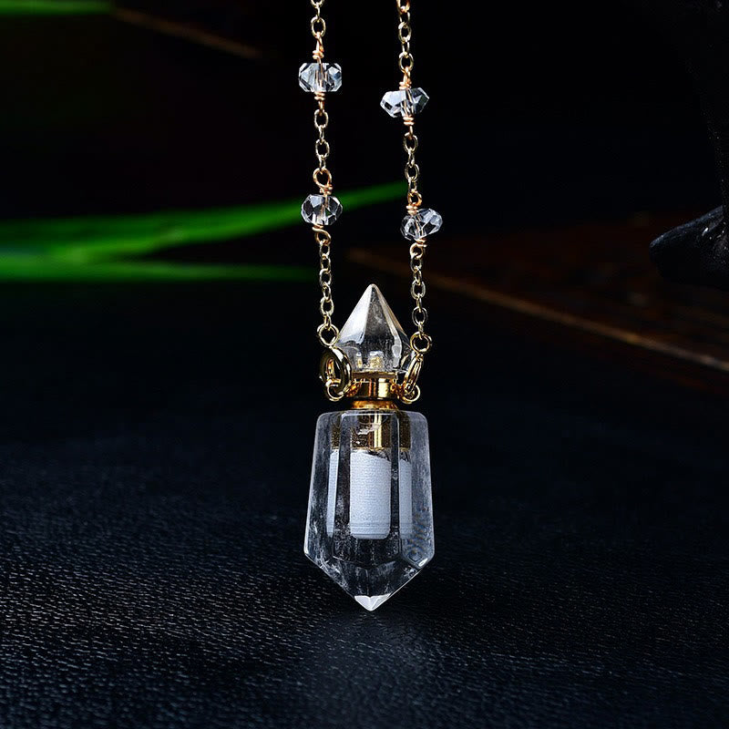 Olivenorma Natural Stone Essential Oil Diffuser Bottle Necklace