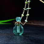 Olivenorma Natural Stone Essential Oil Diffuser Bottle Necklace