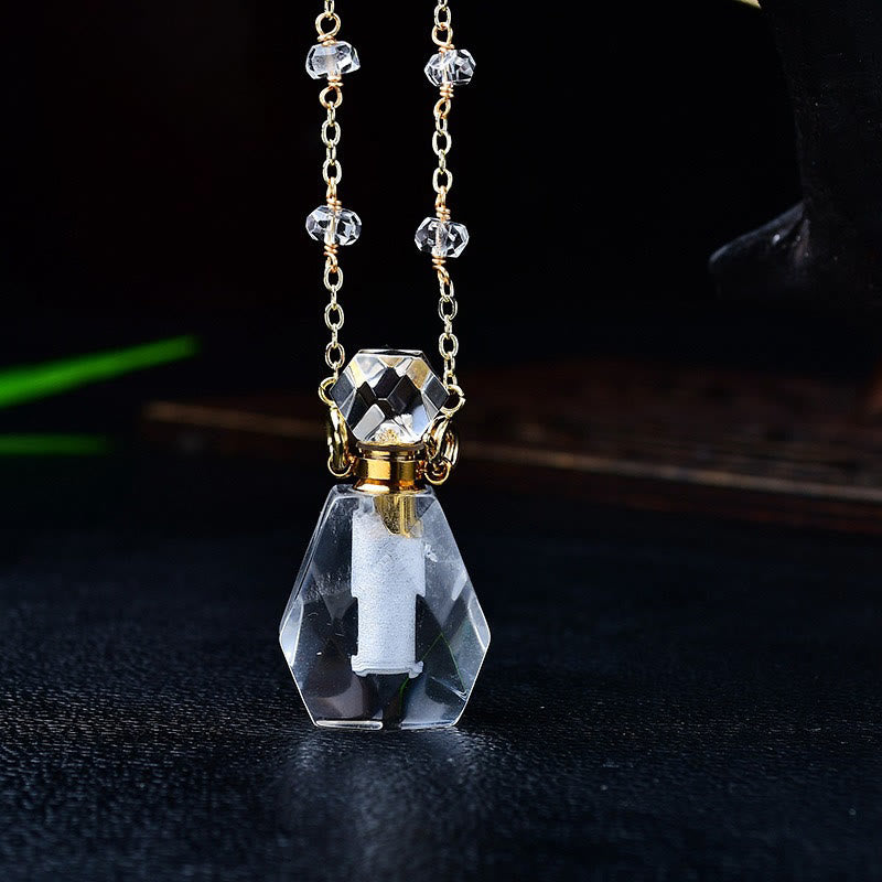 Olivenorma Natural Stone Essential Oil Diffuser Bottle Necklace