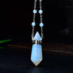 Olivenorma Natural Stone Essential Oil Diffuser Bottle Necklace