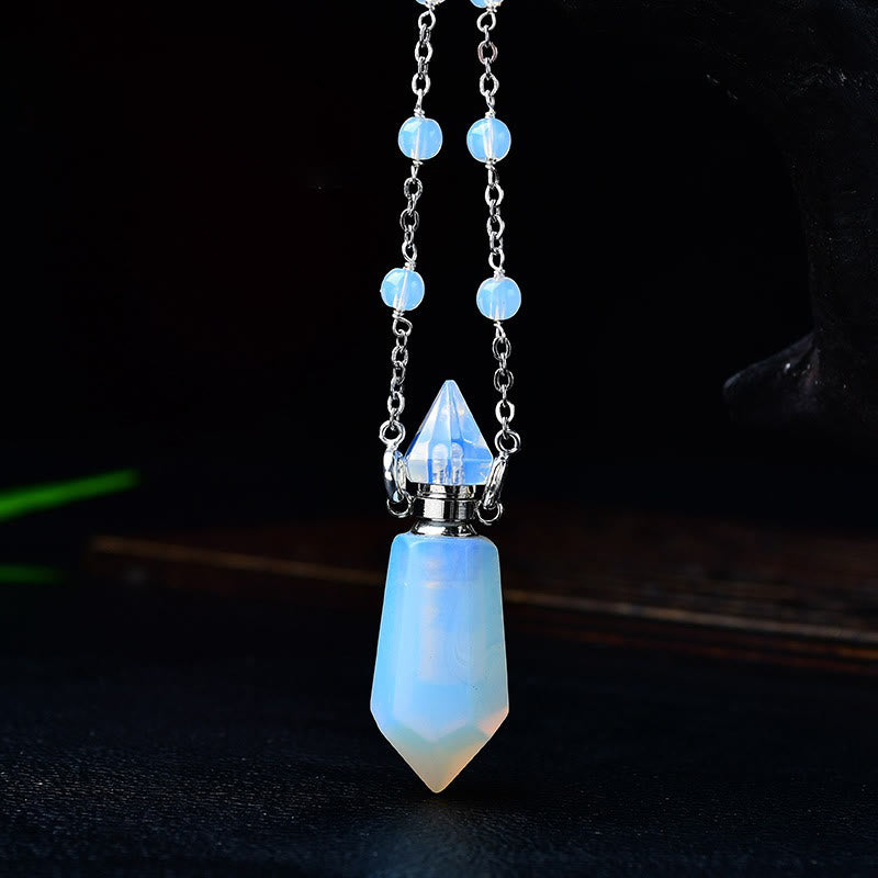 Olivenorma Natural Stone Essential Oil Diffuser Bottle Necklace