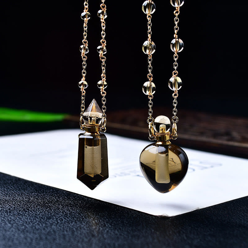 Olivenorma Natural Stone Essential Oil Diffuser Bottle Necklace