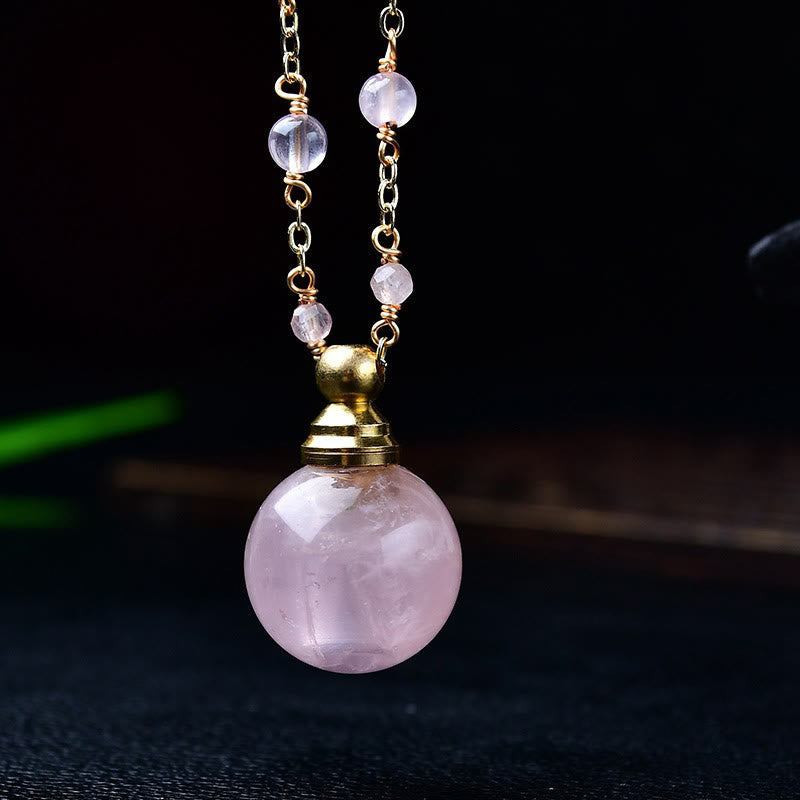 Olivenorma Natural Stone Essential Oil Diffuser Bottle Necklace