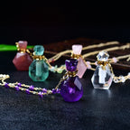 Olivenorma Natural Stone Essential Oil Diffuser Bottle Necklace