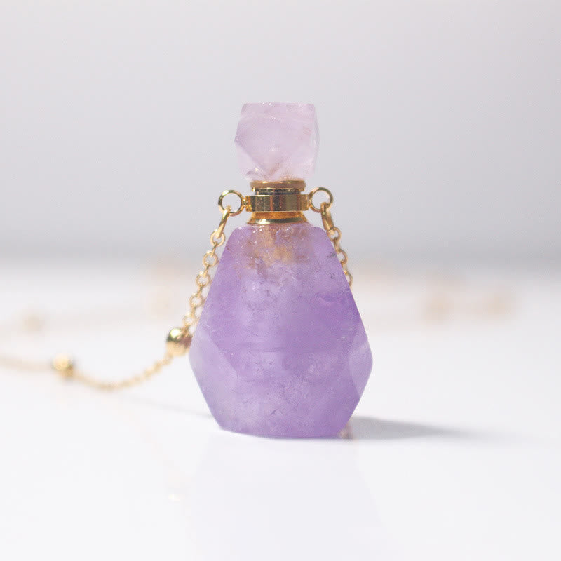 Olivenorma Amethyst Essential Oil Diffuser Bottle Necklace