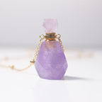 Olivenorma Amethyst Essential Oil Diffuser Bottle Necklace