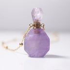 Olivenorma Amethyst Essential Oil Diffuser Bottle Necklace