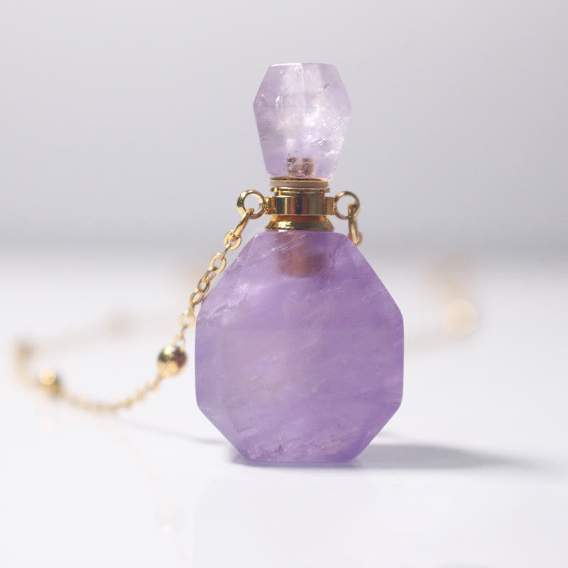 Olivenorma Amethyst Essential Oil Diffuser Bottle Necklace