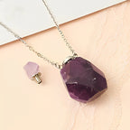 Olivenorma Crystal Essential Oil Diffuser Perfume Bottle Necklace