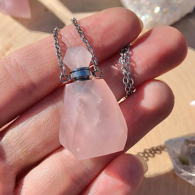 Olivenorma Crystal Essential Oil Diffuser Perfume Bottle Necklace