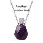 Olivenorma Crystal Essential Oil Diffuser Perfume Bottle Necklace