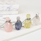 Olivenorma Crystal Essential Oil Diffuser Perfume Bottle Necklace
