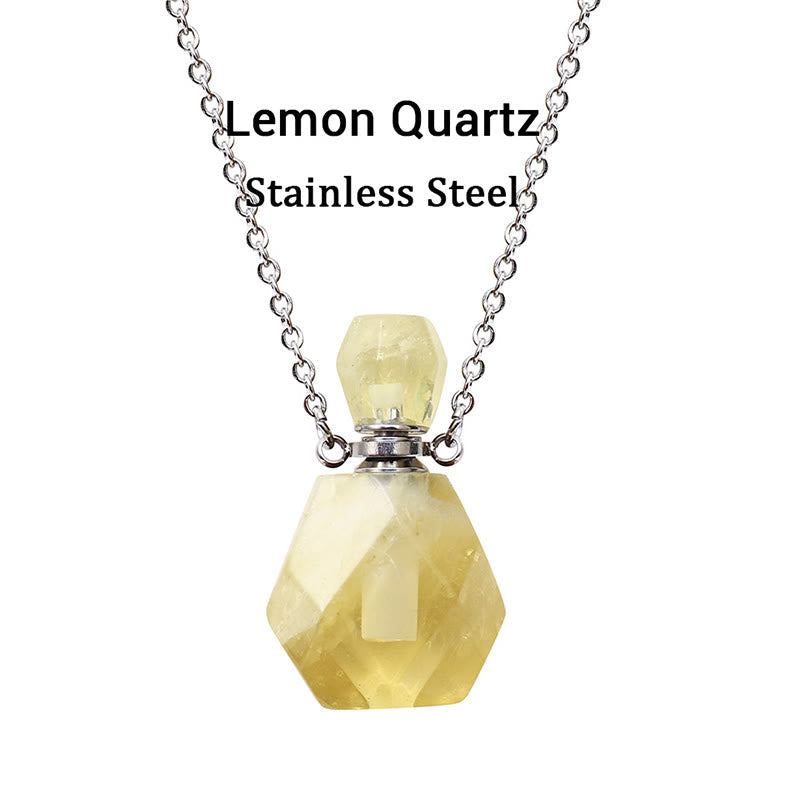 Olivenorma Crystal Essential Oil Diffuser Perfume Bottle Necklace