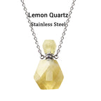 Olivenorma Crystal Essential Oil Diffuser Perfume Bottle Necklace