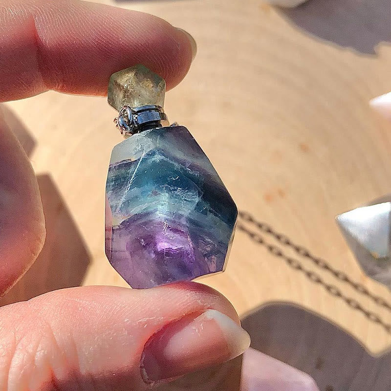 Olivenorma Crystal Essential Oil Diffuser Perfume Bottle Necklace