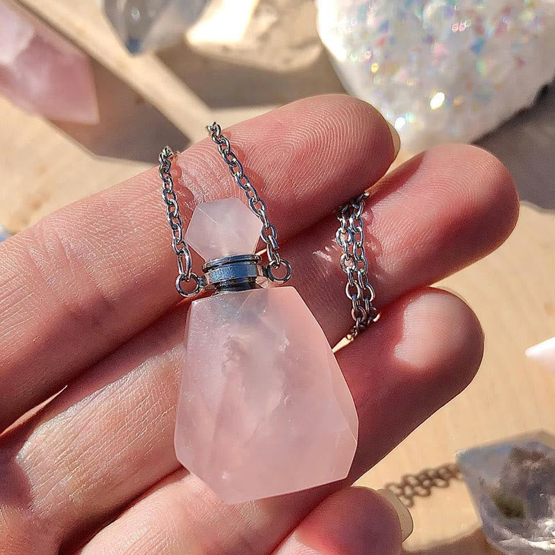 Olivenorma Crystal Essential Oil Diffuser Perfume Bottle Necklace