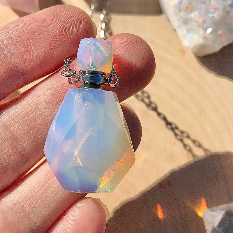 Olivenorma Crystal Essential Oil Diffuser Perfume Bottle Necklace