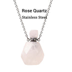 Olivenorma Crystal Essential Oil Diffuser Perfume Bottle Necklace