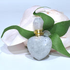 Olivenorma Crystal Essential Oil Diffuser Love Bottle Necklace