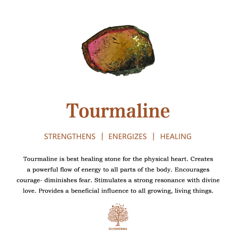 Olivenorma 3mm Natural Tourmaline Beaded Bracelet Necklace