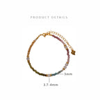 Olivenorma 3mm Natural Tourmaline Beaded Bracelet Necklace