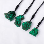 Olivenorma Irregular Natural Malachite Pendant Necklace