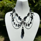 Olivenorma Star Pendant Natural Stone Layered Choker Necklace