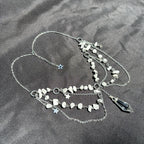 Olivenorma Star Pendant Natural Stone Layered Choker Necklace