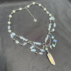 Olivenorma Natural Opalite Layered Choker Necklace