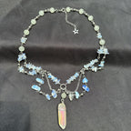 Olivenorma Natural Opalite Layered Choker Necklace