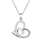 Olivenorma  "I Love you forever & always" S925 Silver Birthstone Necklace