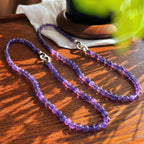 Olivenorma 6/8mm Natural Amethyst Bead Necklace