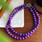 Olivenorma Natural Charoite Beads Necklace