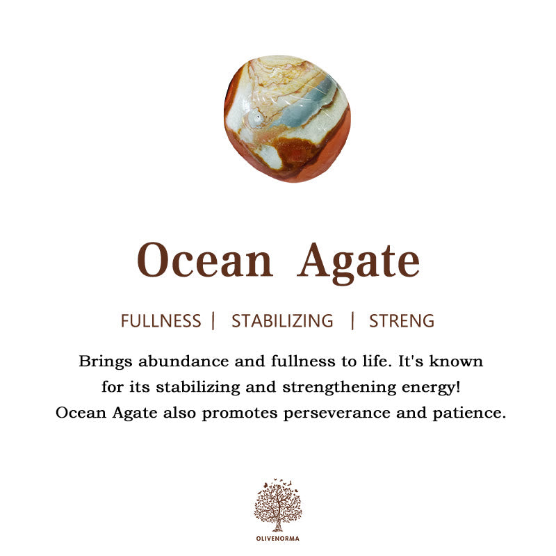 Olivenorma Heart Blue Ocean Stone Pendant Aquamarine Beads Necklace