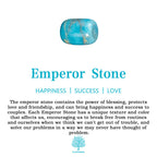 Olivenorma Heart Blue Ocean Stone Pendant Aquamarine Beads Necklace