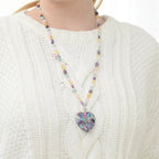 Olivenorma Amethyst Amazonite Citrine Rose Quartz Beaded Necklace